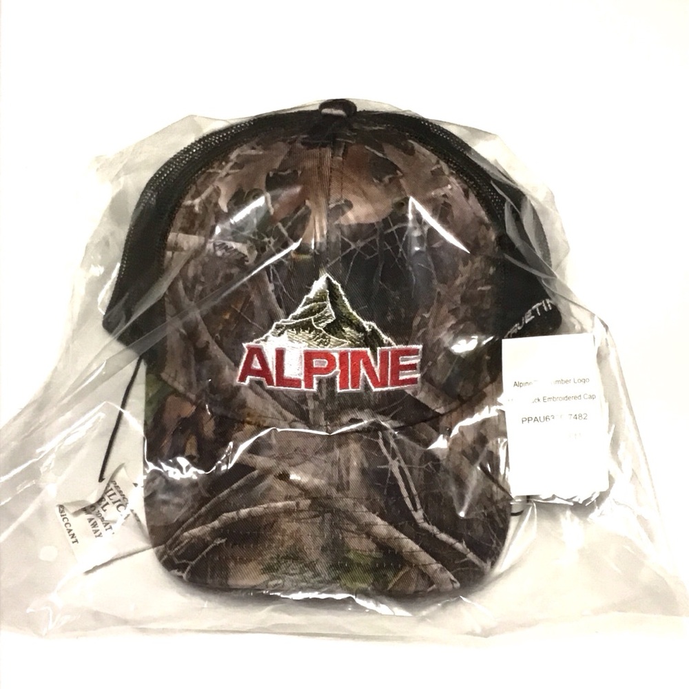Alpine TrueTimber Logo Embroidered Camo Mesh Cap